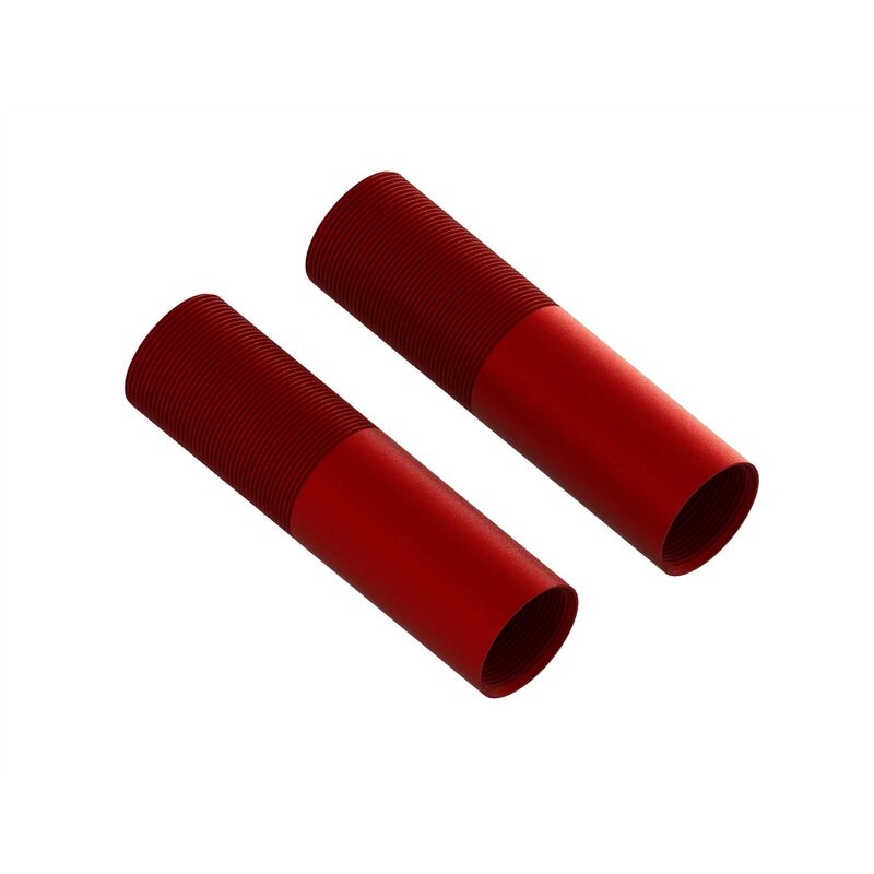 Aluminum shock body 24x88mm (red) (2)