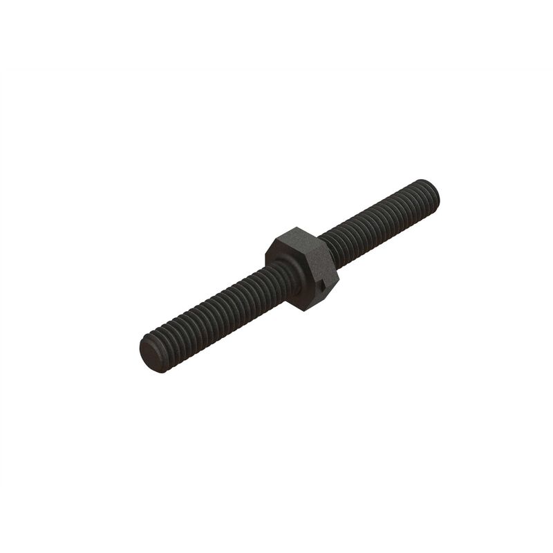 Steel turnbuckle m4x40mm (black)
