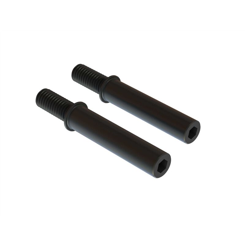 Steel steering post 6x40mm (black) (2)