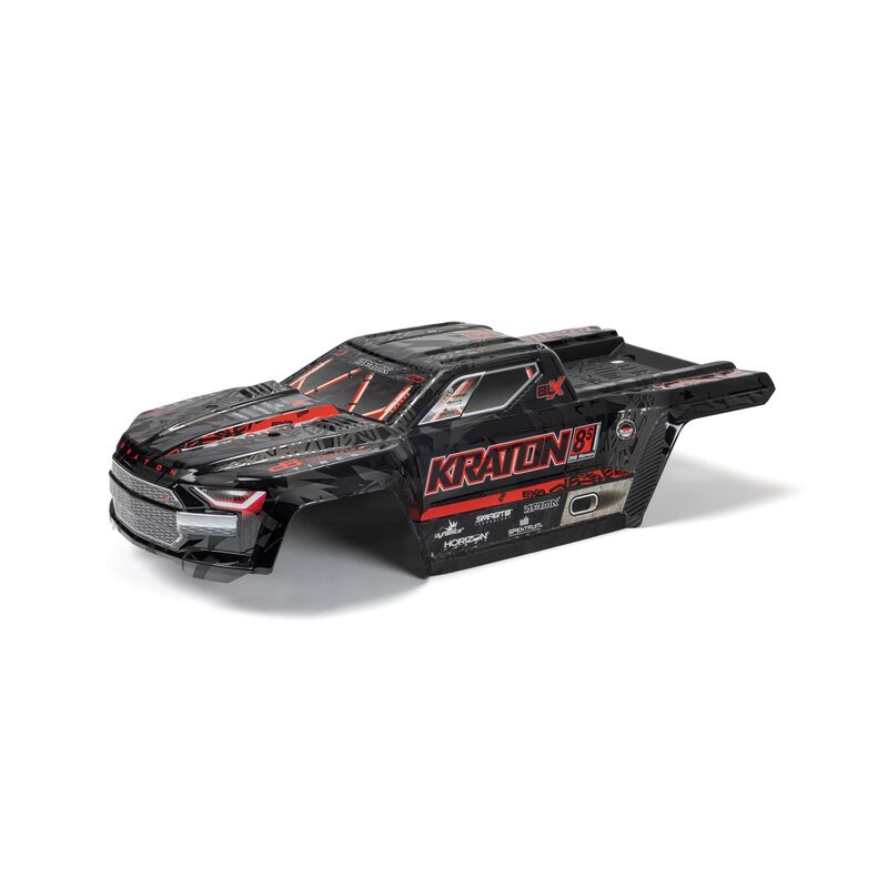 Kraton 8s painted decalled trimmed body black