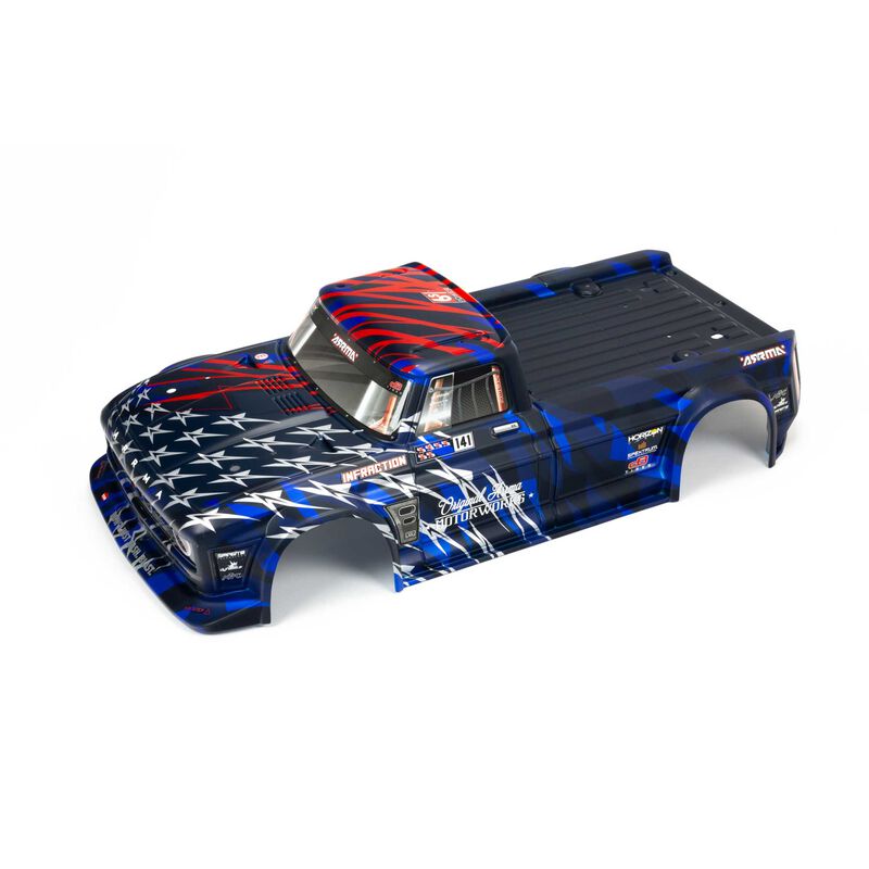 Painted body, blue/red: infraction 6s blx