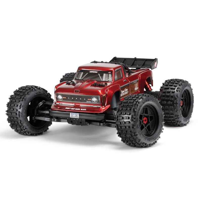 ARRMA 1/10 OUTCAST 4X4 4S V2 BLX Stunt Truck RTR Vermelho