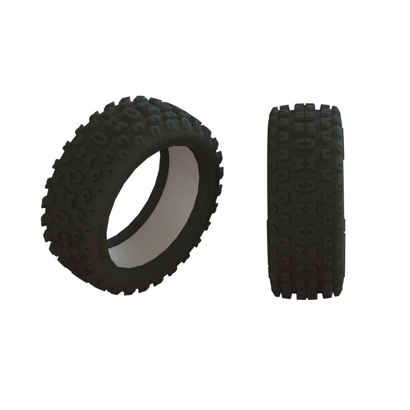 1/8 2ho front/rear 3.2 tire with inserts (2)
