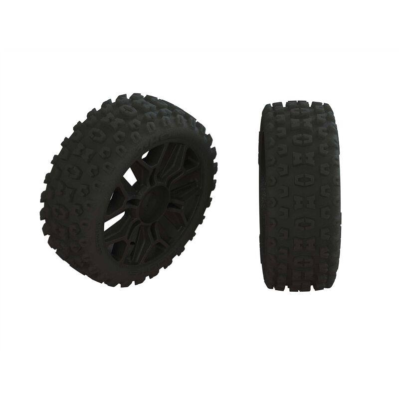 Dboots 2ho tire set glued gun metal (2)