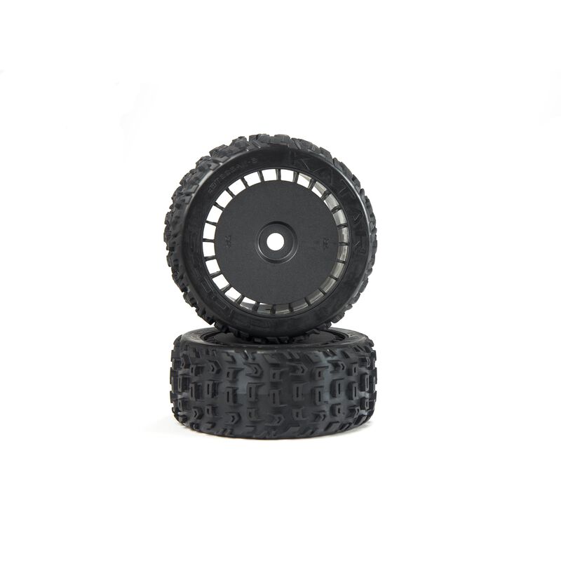 Dboots katar t belted 6s tire set glued (blk)