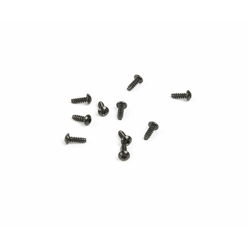 M3x8mm Hex Socket Tapping Button Head (Black) (10pcs)