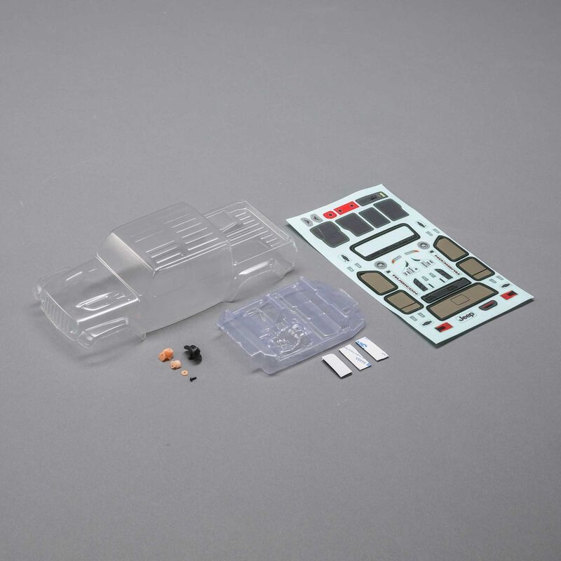 Body set, clear: scx24 jeep jt gladiator