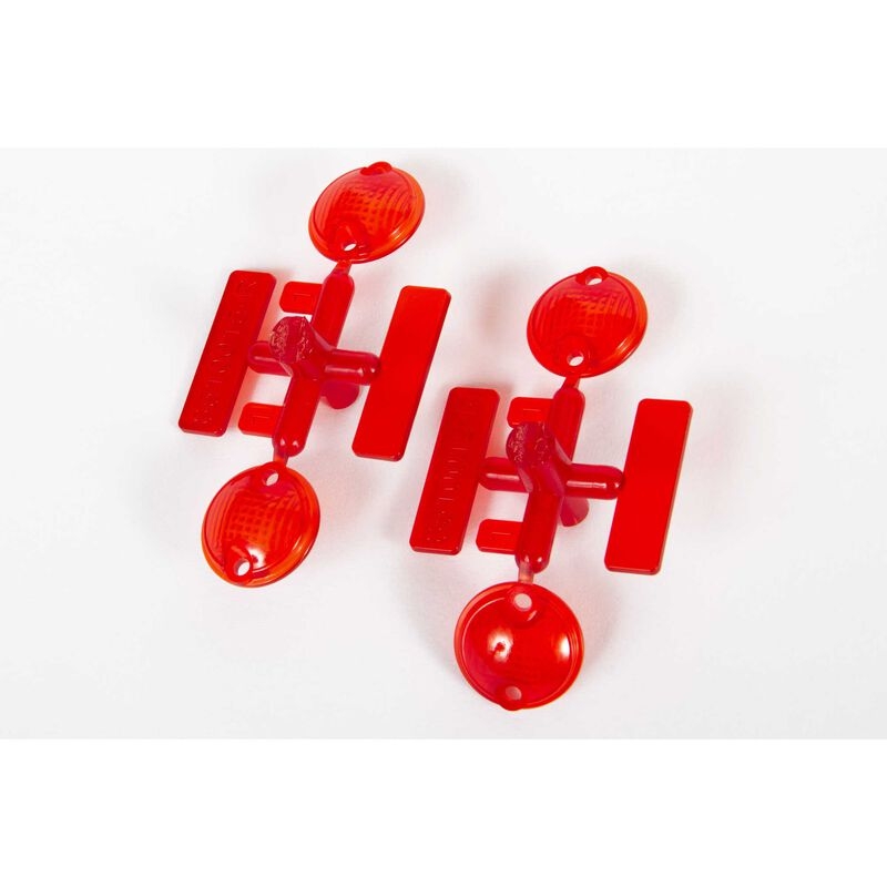 Tail light lens, red (2 pcs): umg 6x6