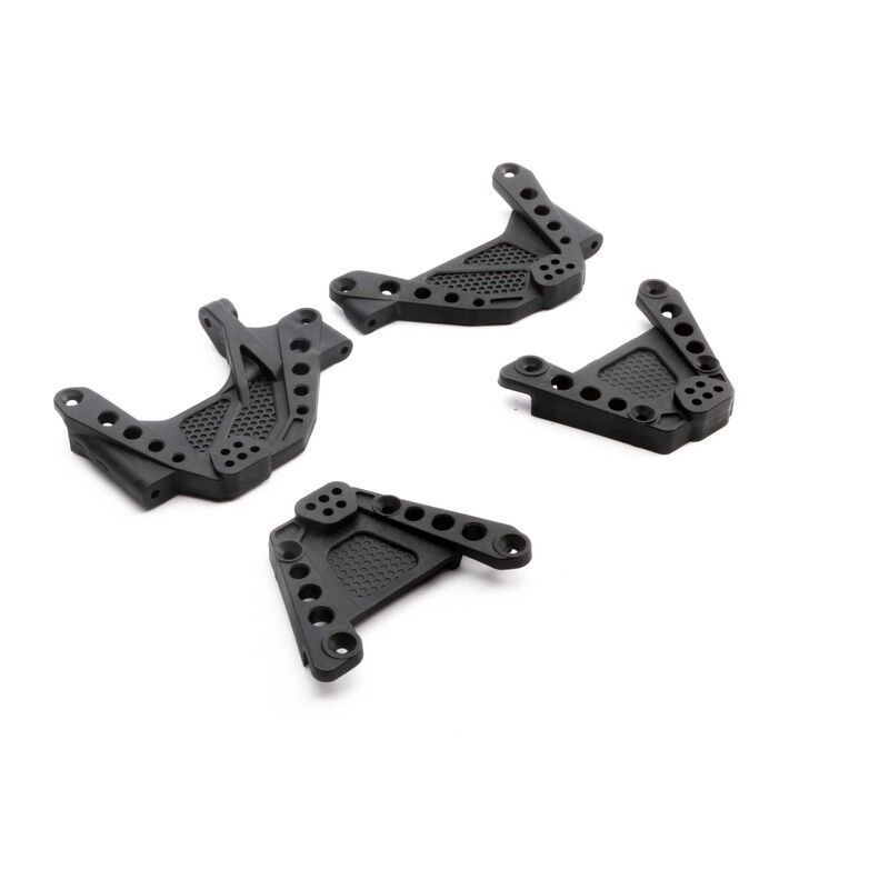 Scx6: shock tower set, fr/rr
