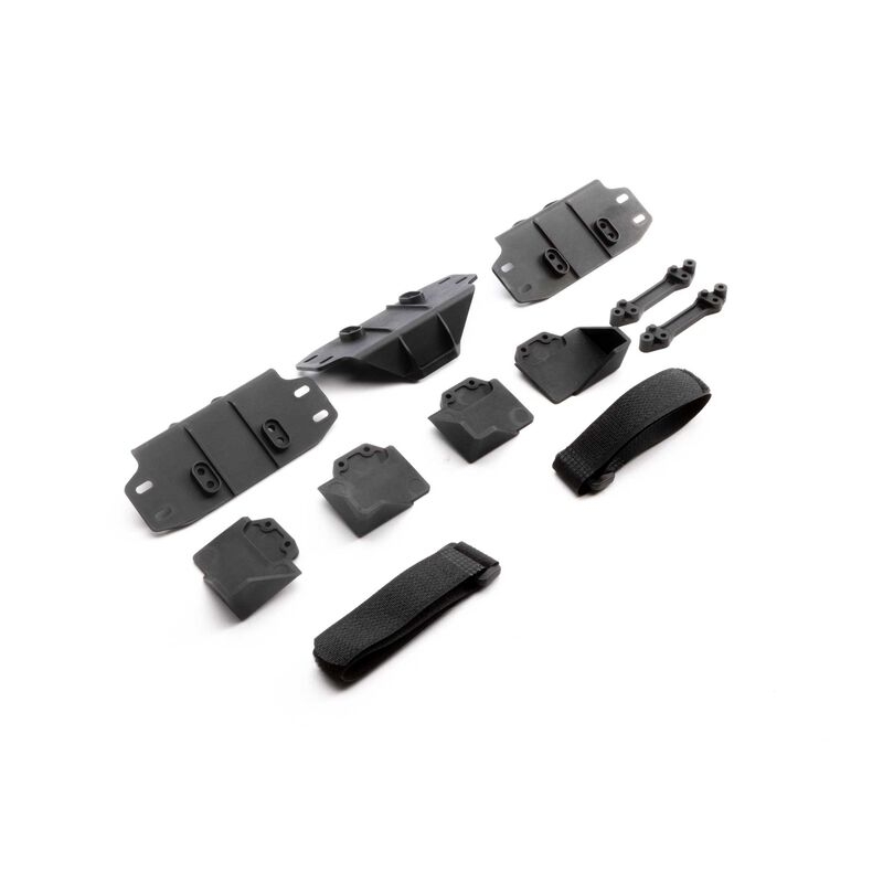 Scx6: battery trays & straps set