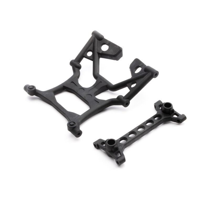 Scx6: rear chassis & shock tower brace