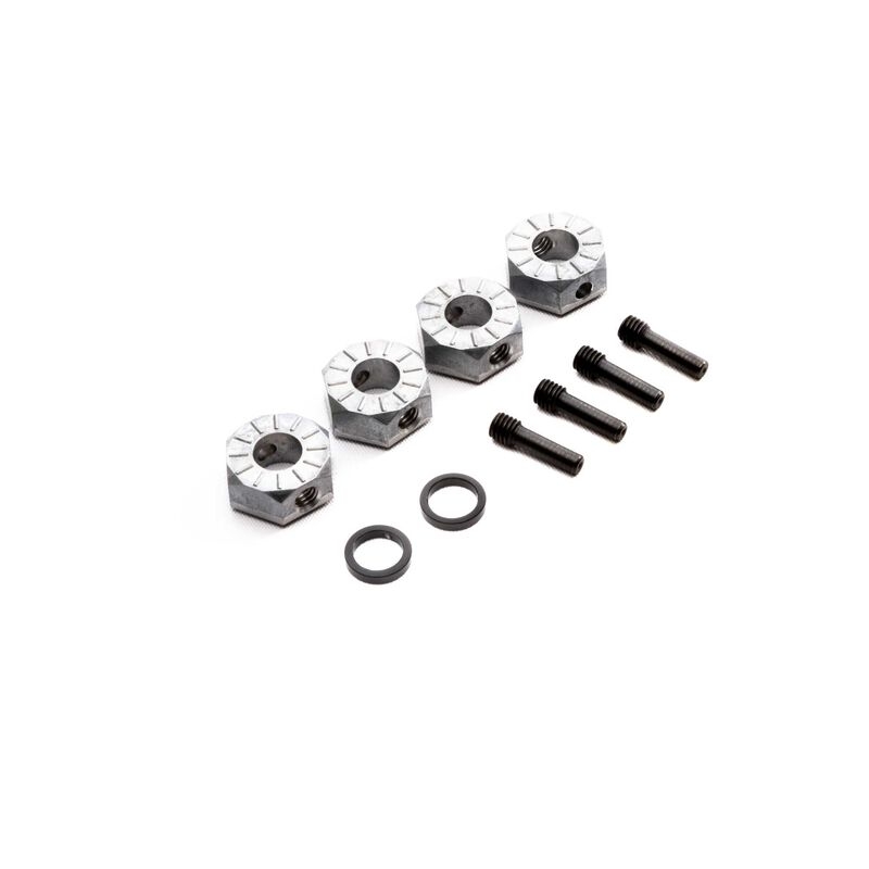 Scx6: 17mm hex set w/pins (4)