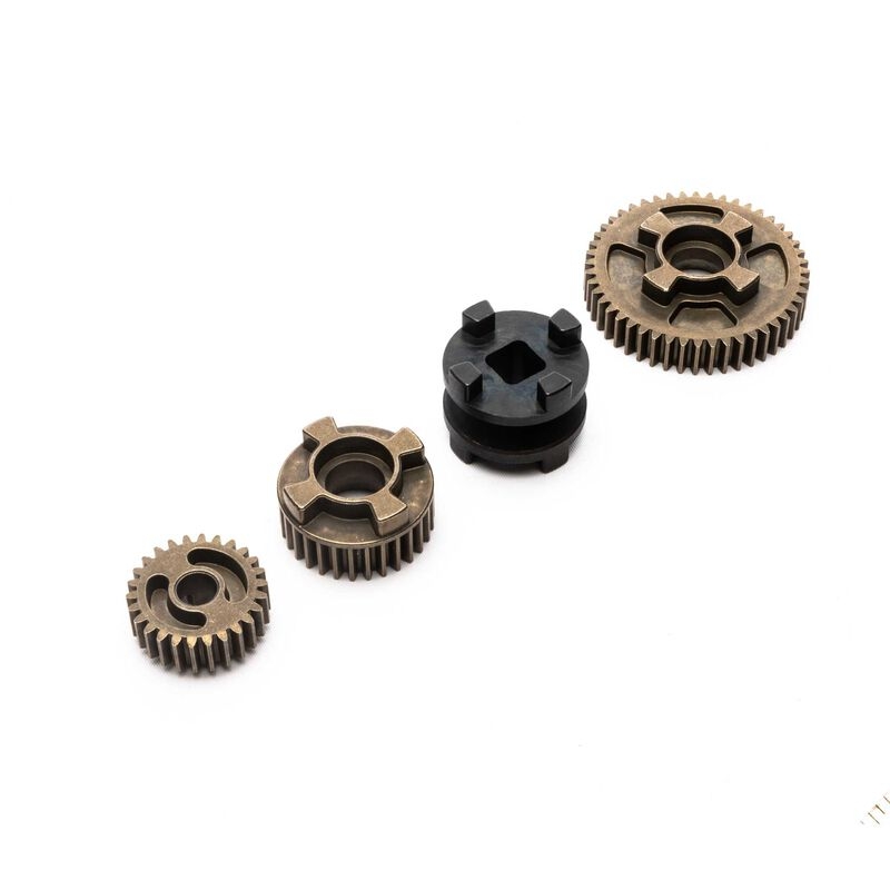 Scx6: lower shaft gear set & 2-speed slider