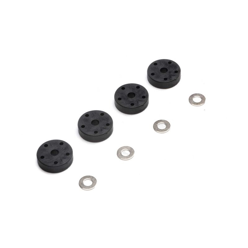Scx6: shock piston & shim set (4)