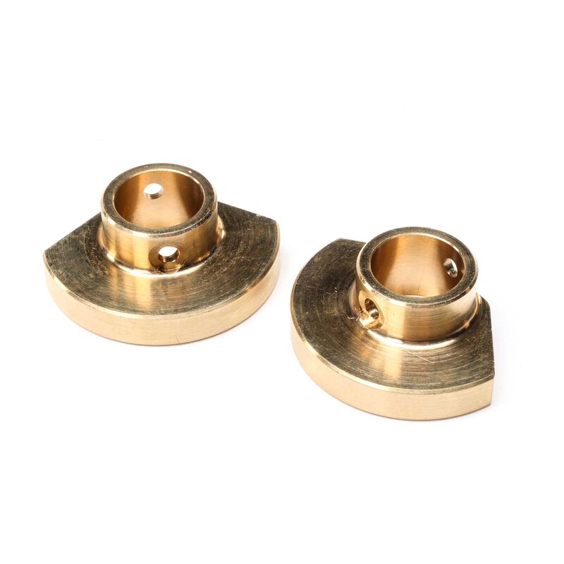 Brass rear axle tube cap, l/r: pro