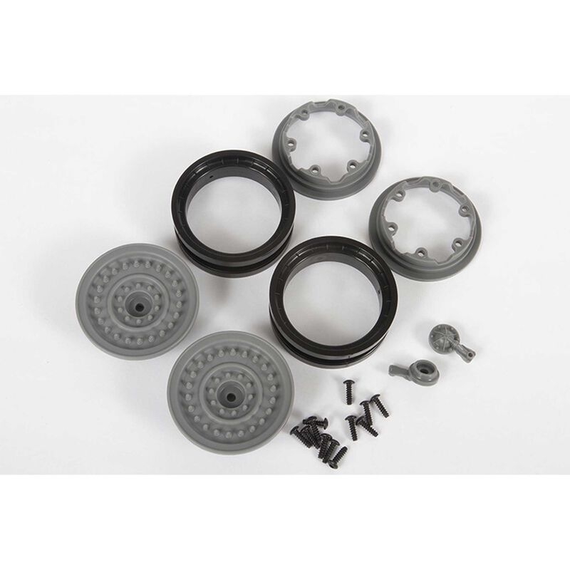 1.9 mw19 beadlock wheels - gray (2pcs)