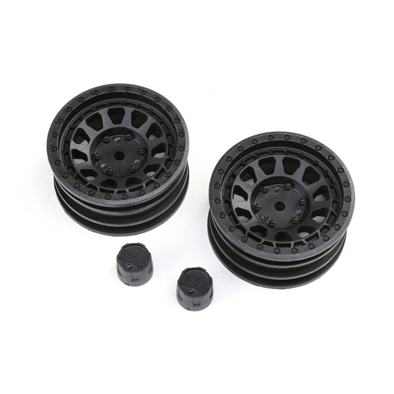 1.9 black rhino primm wheels, 12mm hex, black (2)