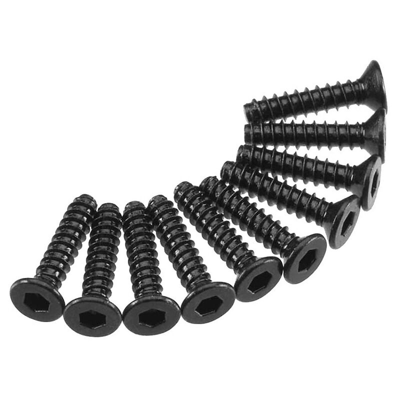 Axa1260 hex socket tap flat head m2.5x12mm (10)