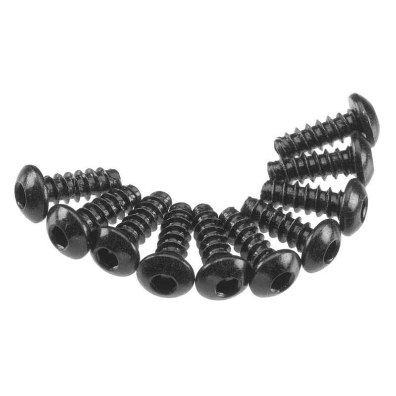 Axa434 hex tap button head m3x8mm black (10)