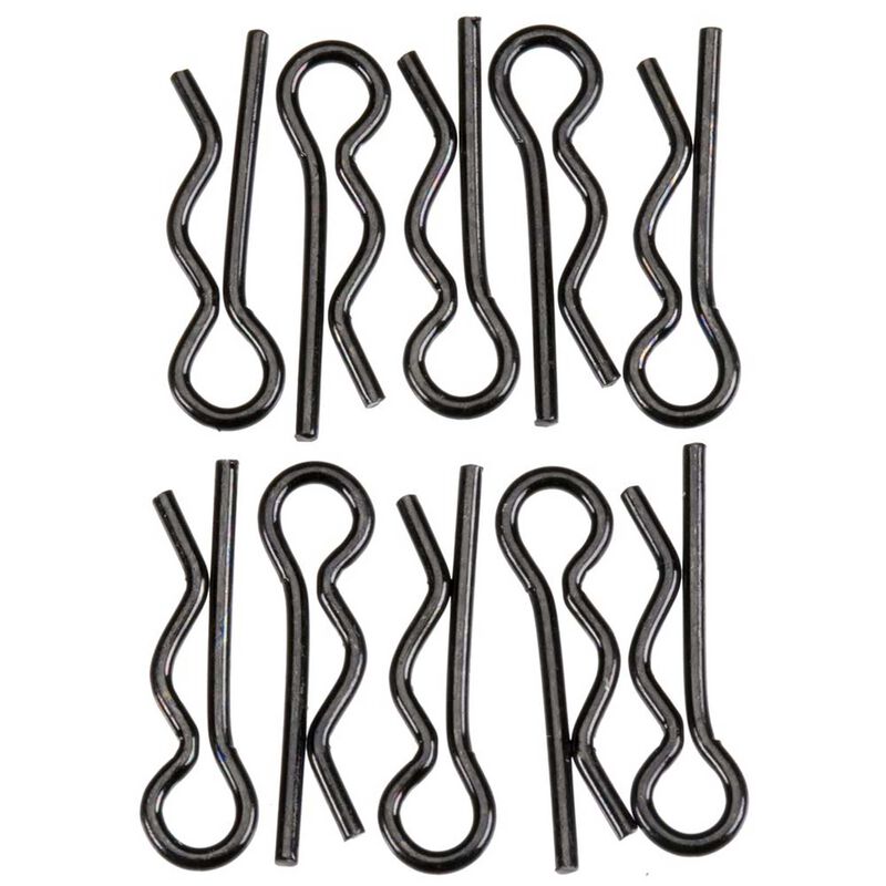 Axa1059 body clip 6mm black (10)