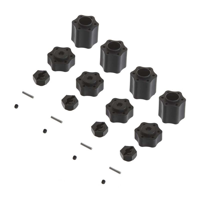 Ax31074 hex hub conv set (12mm)(4pcs) 9026/wr