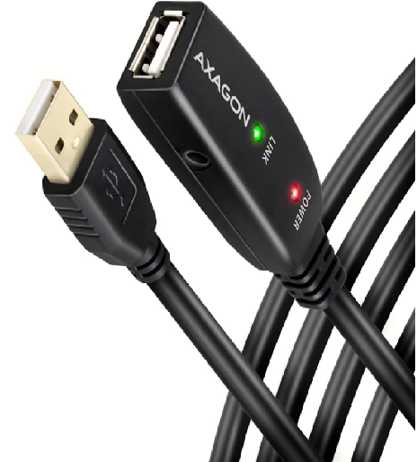 Cabo USB Activo Axagon Extensão USB/USB 10mt