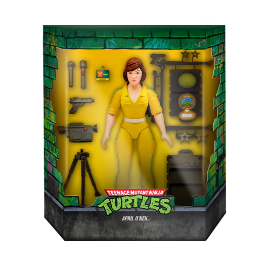 FIGURA ULTIMATES AS TARTARUGAS NINJA APRIL O'NEIL