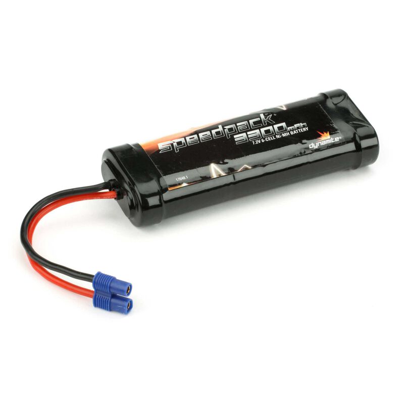 Speed pack 3300mah nimh 6-cell flat with ec3