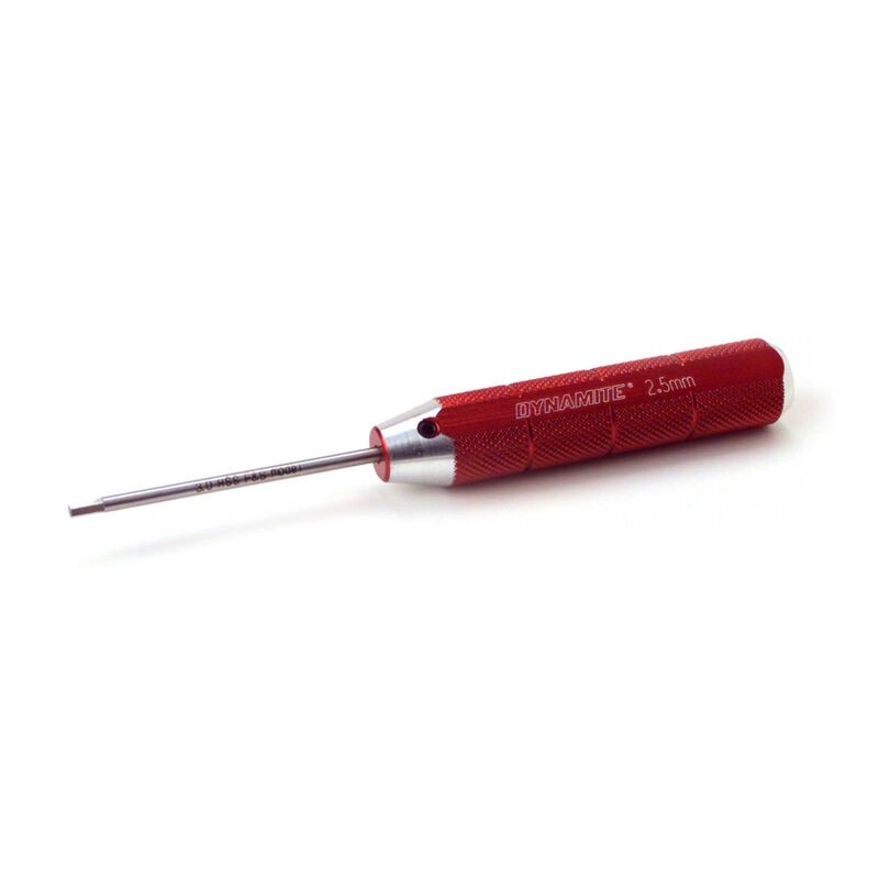 Machined hex driver. red: 2.5mm