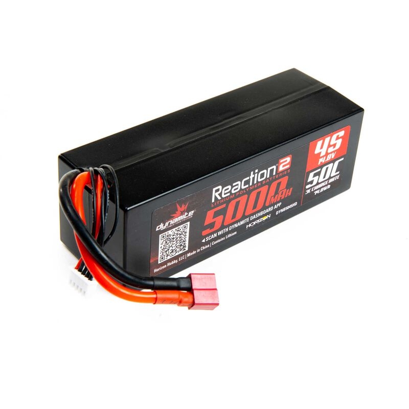 14.8v 5000mah 4s 50c lipo, hardcase: deans