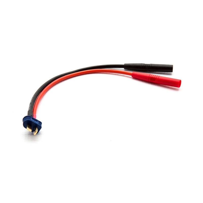 Insulated charge adapter: banana to deans compatible male