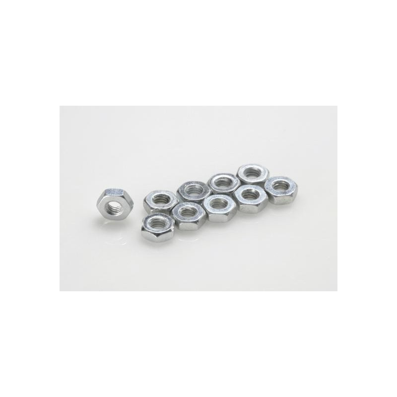 Low profile nut, M4, Galvanized Steel (10pcs)