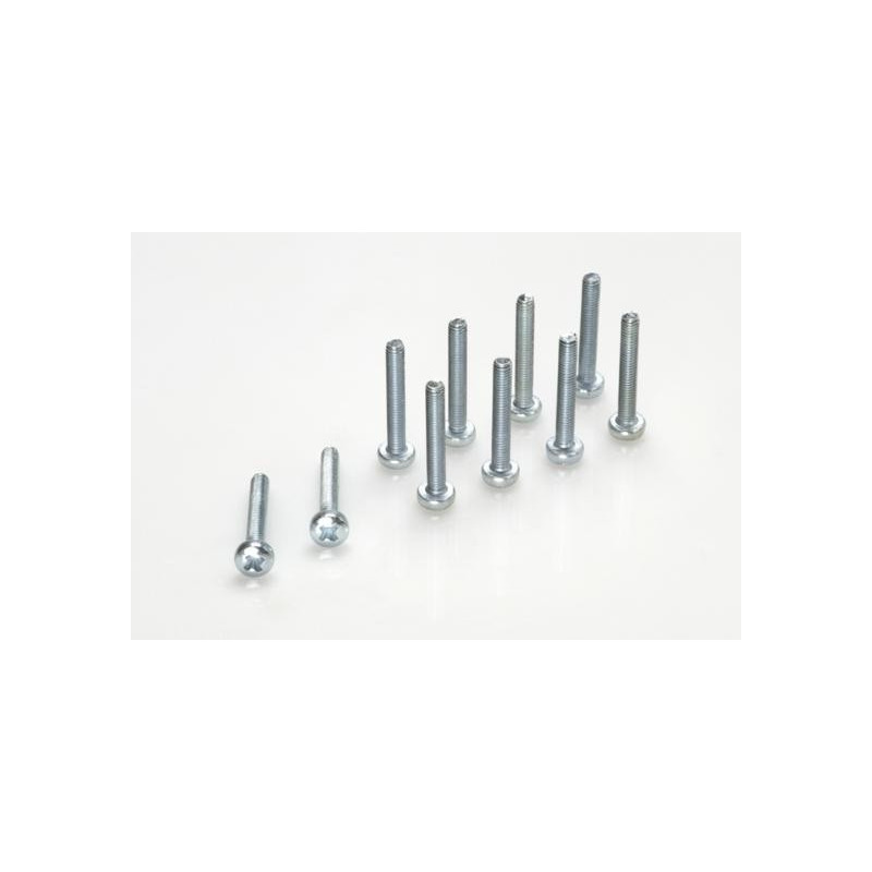 Pan head screw, M2X6, Galvanized Steel (10pcs)