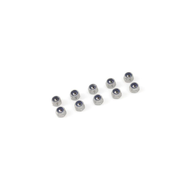 Nylstop nut, M5, Inox (10pcs)