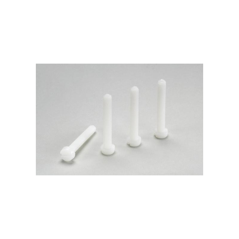 Pan head screw, M4X30, Nylon (5pcs)