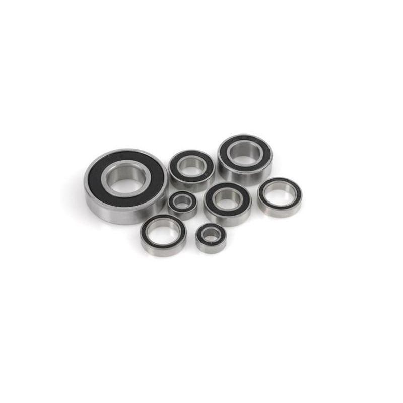 Chrome Ball Bearing ABEC 3 , rubber shielded , 4X8X3 - MR84-2RS, (4 pcs)