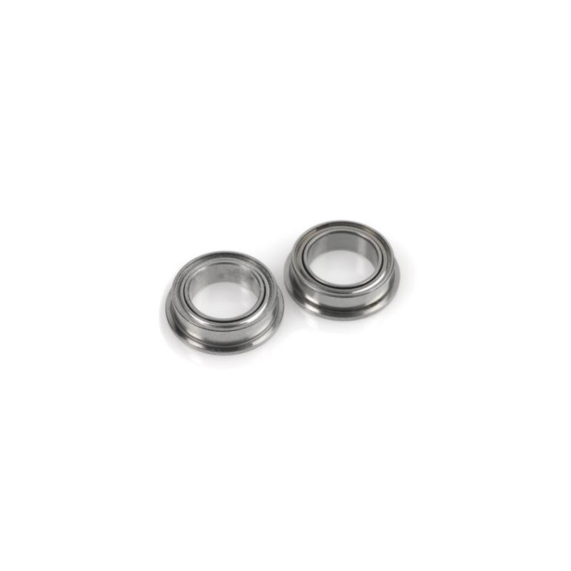 Chrome Ball Bearing ABEC 3 , rubber shielded , 5X8X2,5 Flanged - MF85-2RS, (4 pcs)