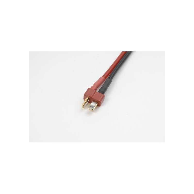 Deans connector, Male, silicon wire 14AWG, 10cm (1pc)