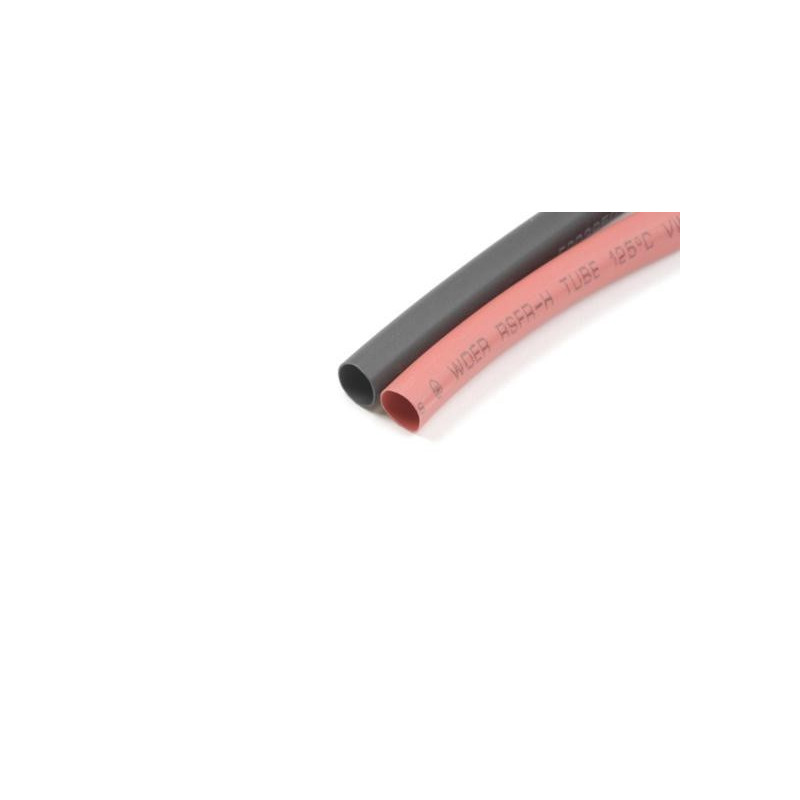 Shrink tubing 3.2mm, Red & Black (10pcs)