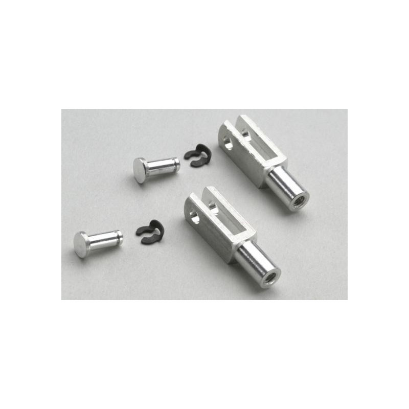 Aluminium clevis heavy duty M2 (2pcs)