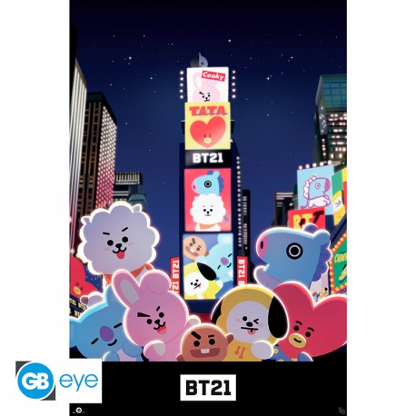 BT21 - Poster Maxi 91.5x61 - Times Square