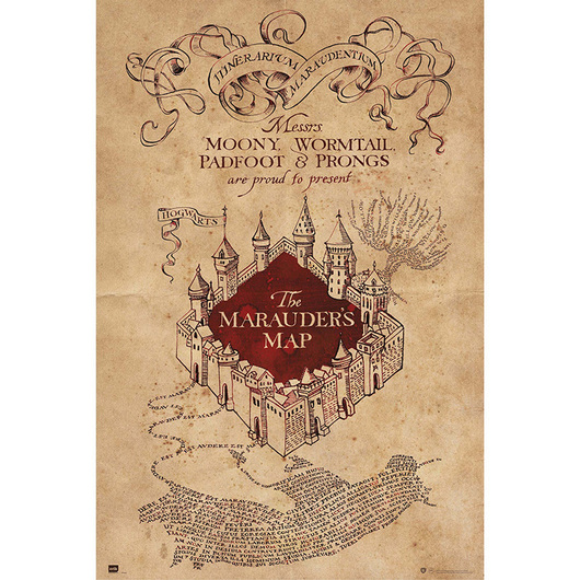 POSTER HARRY POTTER MAPA DOS SALTEADORES