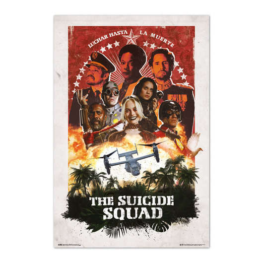 POSTER DC COMICS ESCUADRÃO SUICIDA PERSONAGENS