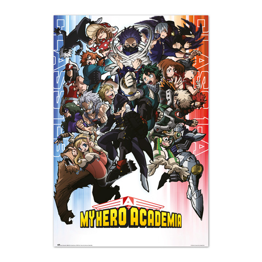 POSTER MY HERO ACADEMIA CLASS 1-A AND CLASS 1-B