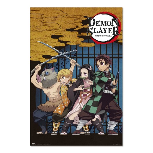 POSTER DEMON SLAYER LA CASA DOS TAMBORES