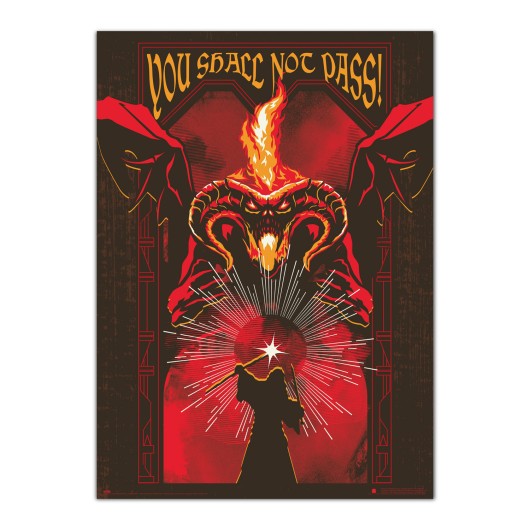 POSTER LUMINISCENTE O SENHOR DOS ANÉIS BALROG