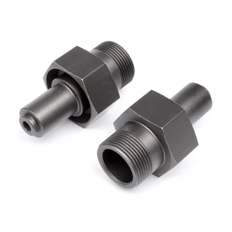 24mm FRONT HEX HUB (GUNMETAL/2pcs)