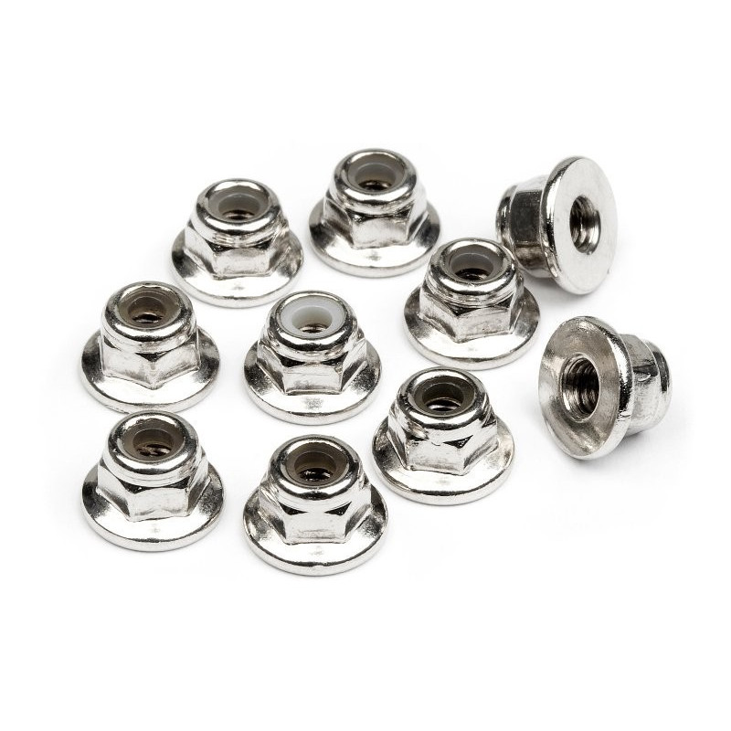 FLANGED LOCK NUT M3 (10pcs)