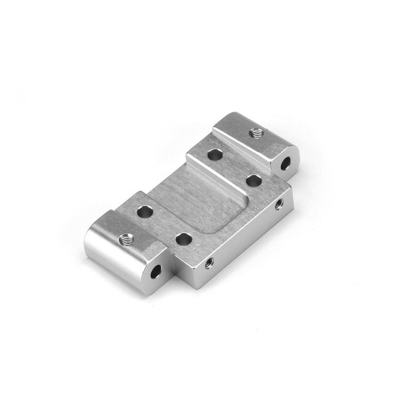 ALUMINUM FRONT SUSPENSION ARM MOUNT (5 DEG/SILVER)