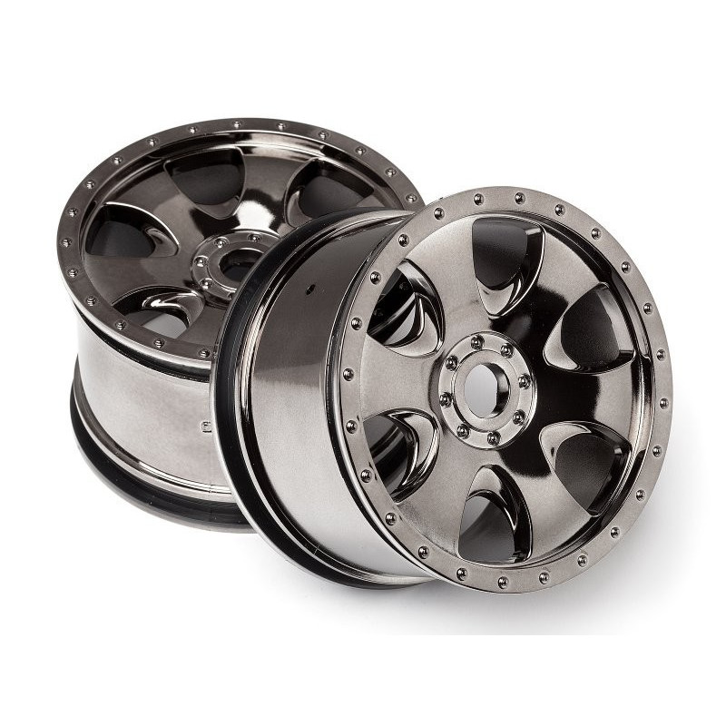 WARLOCK WHEEL BLACK CHROME (83X56MM/2PCS)